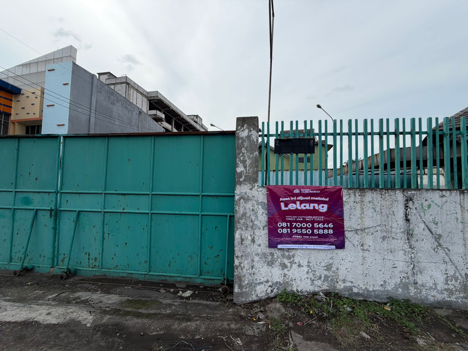 AGUNAN LELANG PABRIK, KANTOR DAN GUDANG
